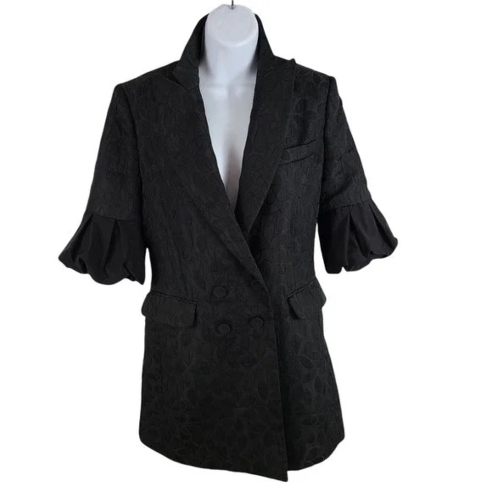 BCBGMaxAzria black printed blazer - Picture 2 of 16